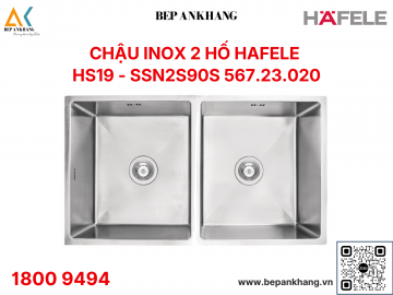 Chậu rửa bát inox 2 hố Hafele HS19 - SSN2S90S ( 567.23.020 )